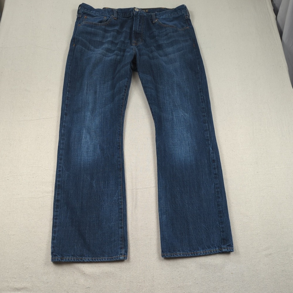 American Eagle‎ Jeans Mens 38x32 Blue Original Boot Cut Western Cowboy Faded